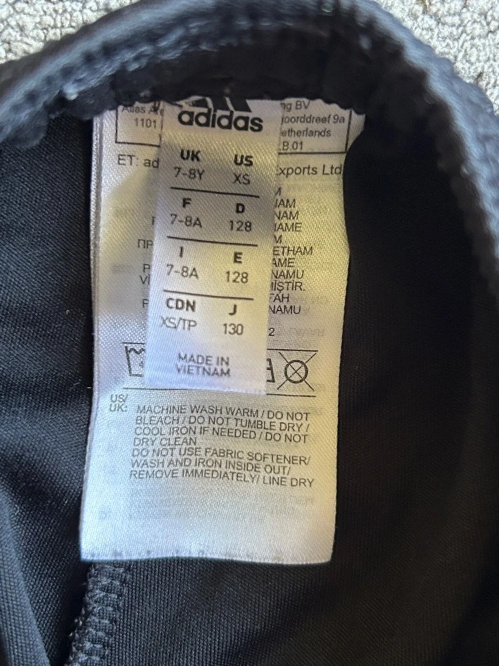 adidas Black and White Kids Athletic Shorts
